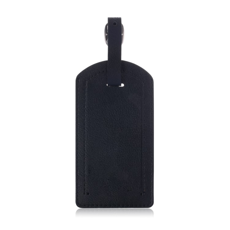 Luggage Tag Travel Suitcase Bag ID Card Tags Address Label Baggage Name Holder - Black-3