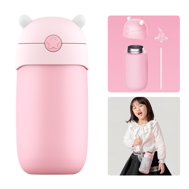 XIAOMI METOO MTBWB01XUN 435ML Children's Thermal Cup - Pink-1