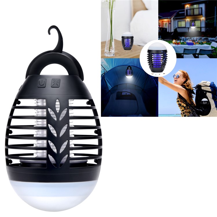 2-in-1 Rechargeable Waterproof Electric Mosquito Killer and LED Light for Indoor and Outdoor-1