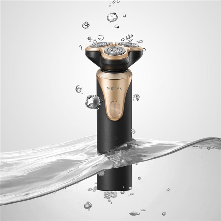 XIAOMI YOUPIN SOOCAS S3 Recargables Eléctricos Lavan Afeitadora Con Un Cuchillo De Barba Inteligente - Negro-1