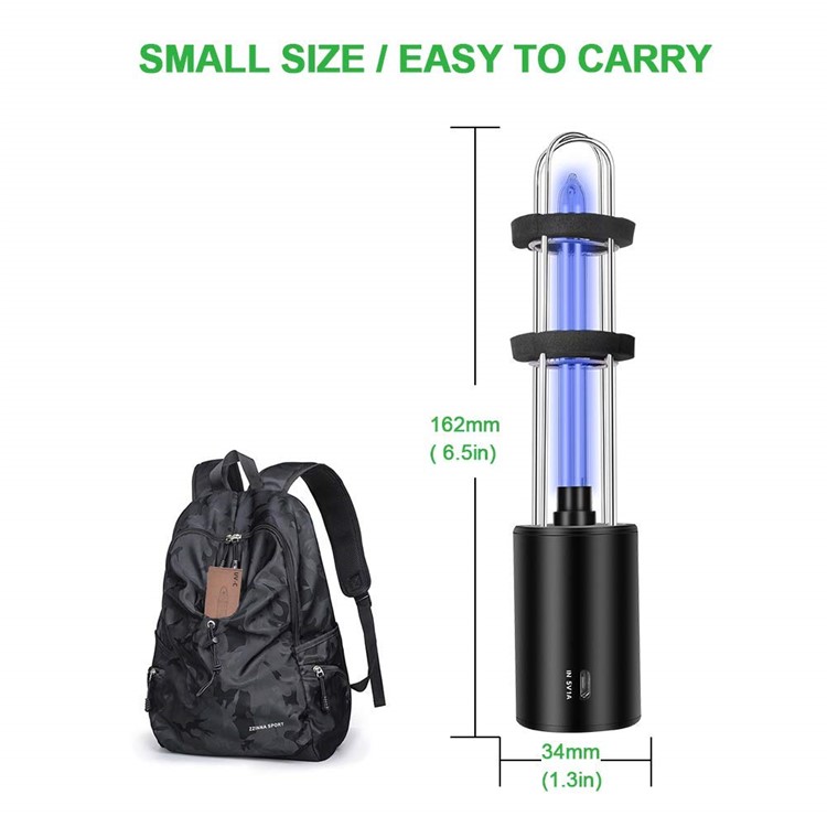 Portable UV Ozone Sterilization Lamp for Small Space Bacterial Killing-3