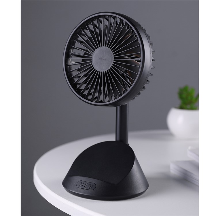 JOYROOM JR-CY267 USB Rechargeable Mini Desktop Cooling Stand Fan - Black
