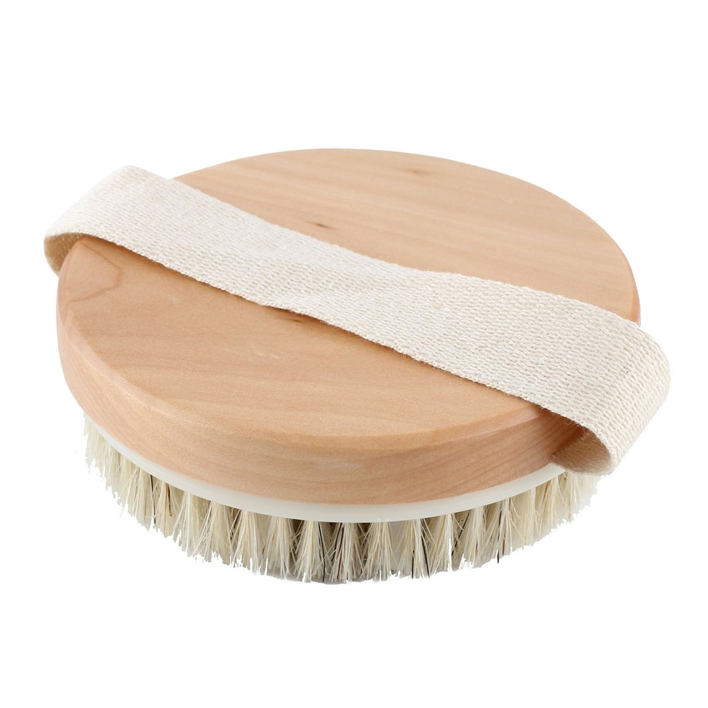 Body Brush Natural Bristle Bath Shower Brush for Massage Removing Dead Skin and Toxins-7