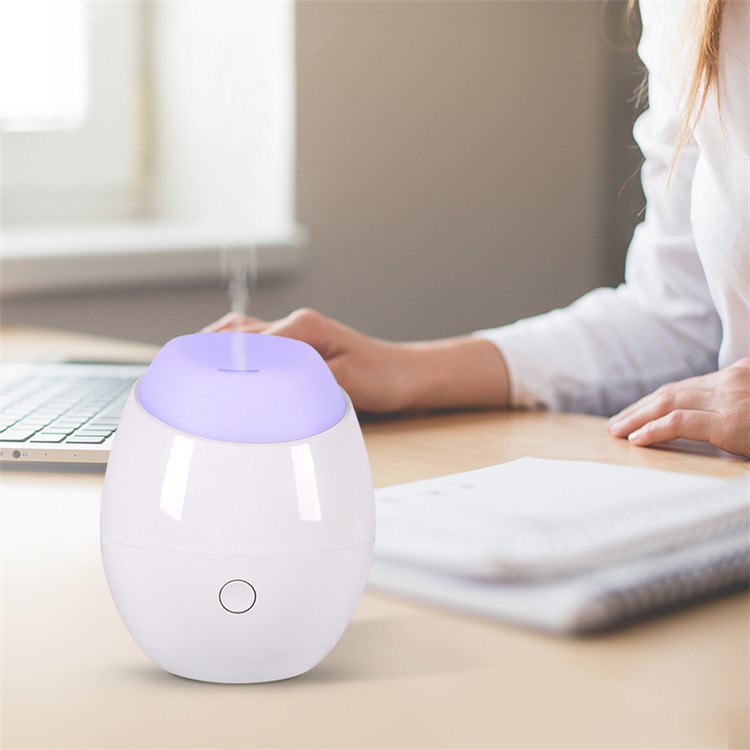 RY35A Aroma Diffuser 120ML USB Aroma Essential Oil Diffuser Air Humidifier Mist Maker 7 Colors Change LED Light for Office Home - White-7