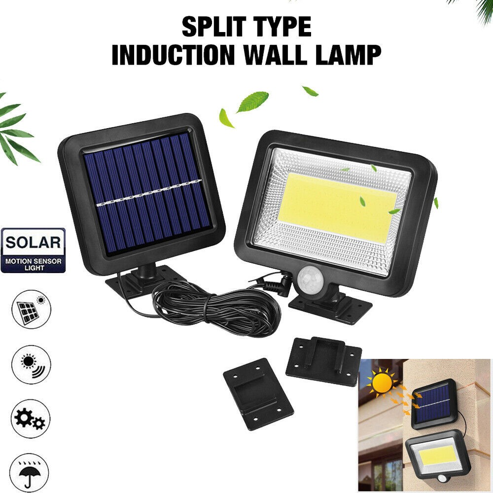 100-LED COB Solar Security Night Light Outdoor Garden Wall Light-2