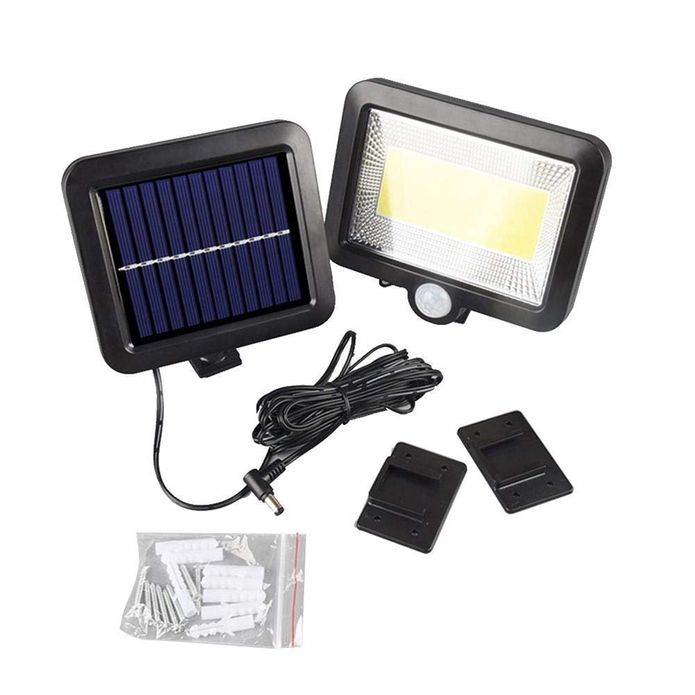 100-LED COB Solar Security Night Light Outdoor Garden Wall Light-8