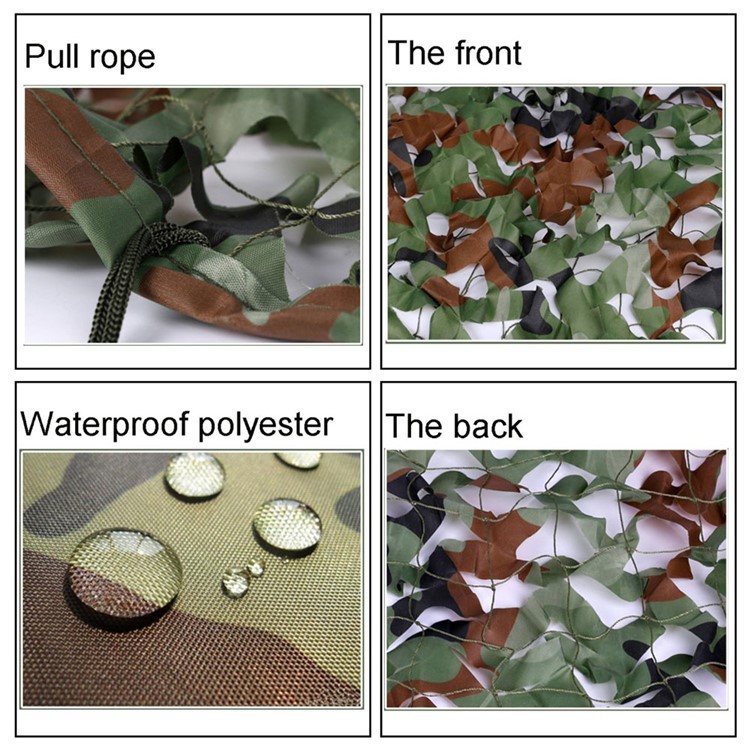 Woodland Camouflage Net Military Camo Netting 2m x 3m for Camping Hunting Shooting-2