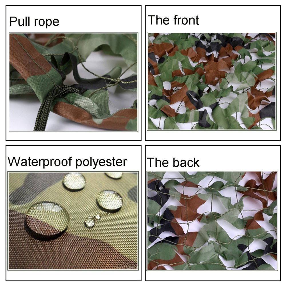 4m x 5m Jungle Cover Woodland Camouflage Camo Net for Camping Hunting Shooting-2