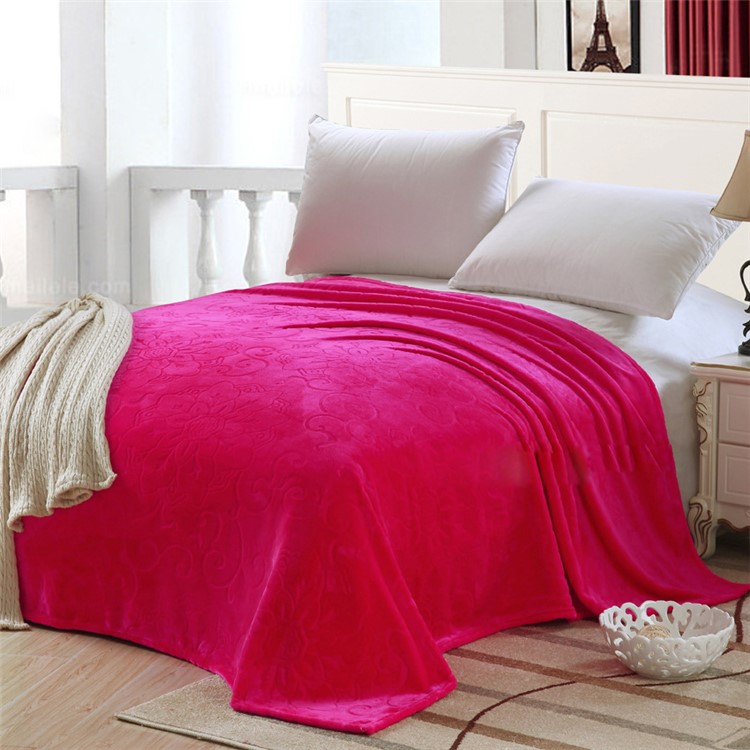 Blumenmuster Verdickt Weichen Plusch Flanell Decke Teppich Grosse