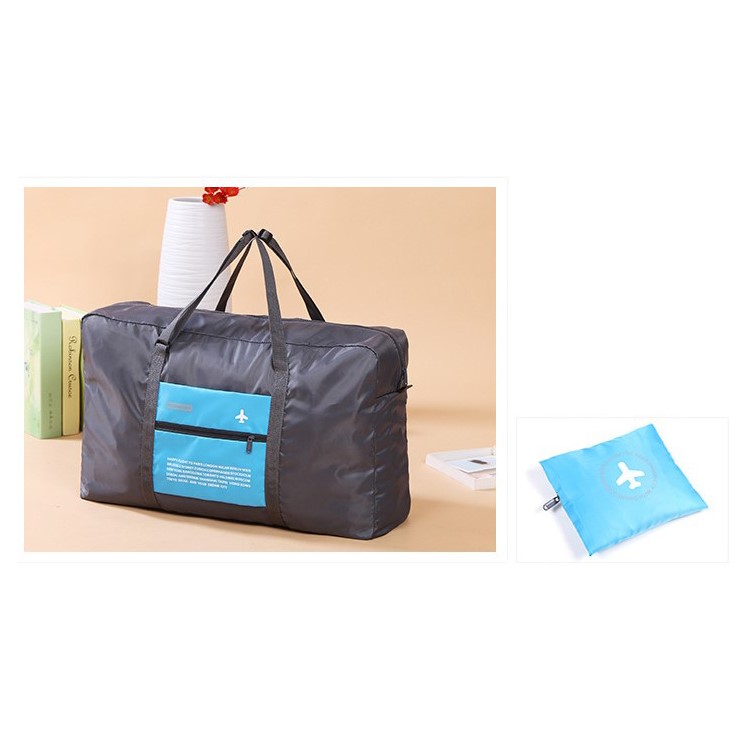 Foldable Travel Luggage Bag 43L Waterproof Storage Bag - Blue-1