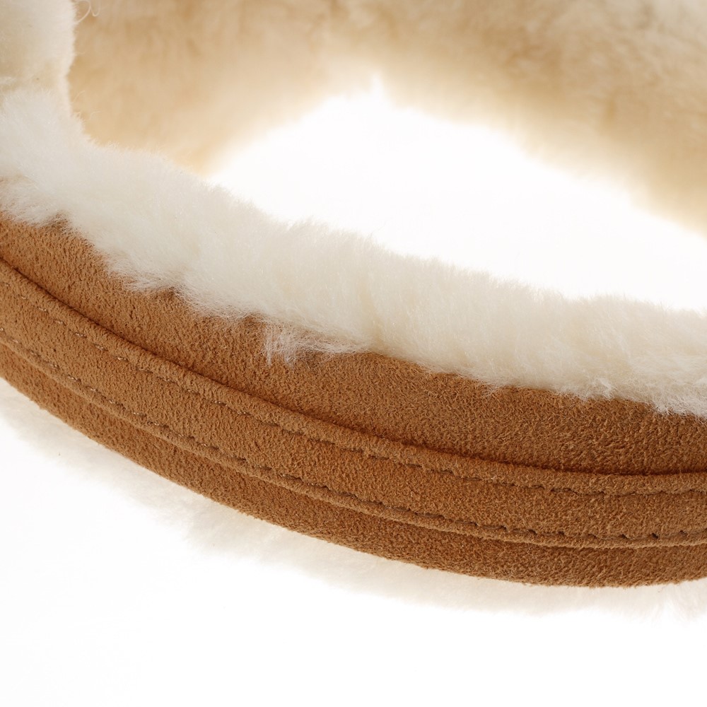 Fluffy Wool Warm Earmuffs Windproof Winter Ear Protector - Khaki-11