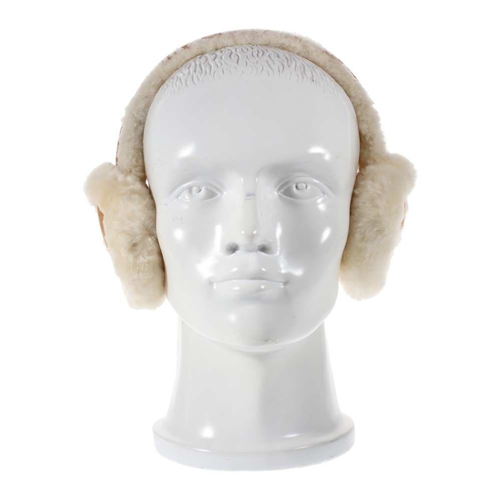 Fluffy Wool Warm Earmuffs Windproof Winter Ear Protector - Khaki-5