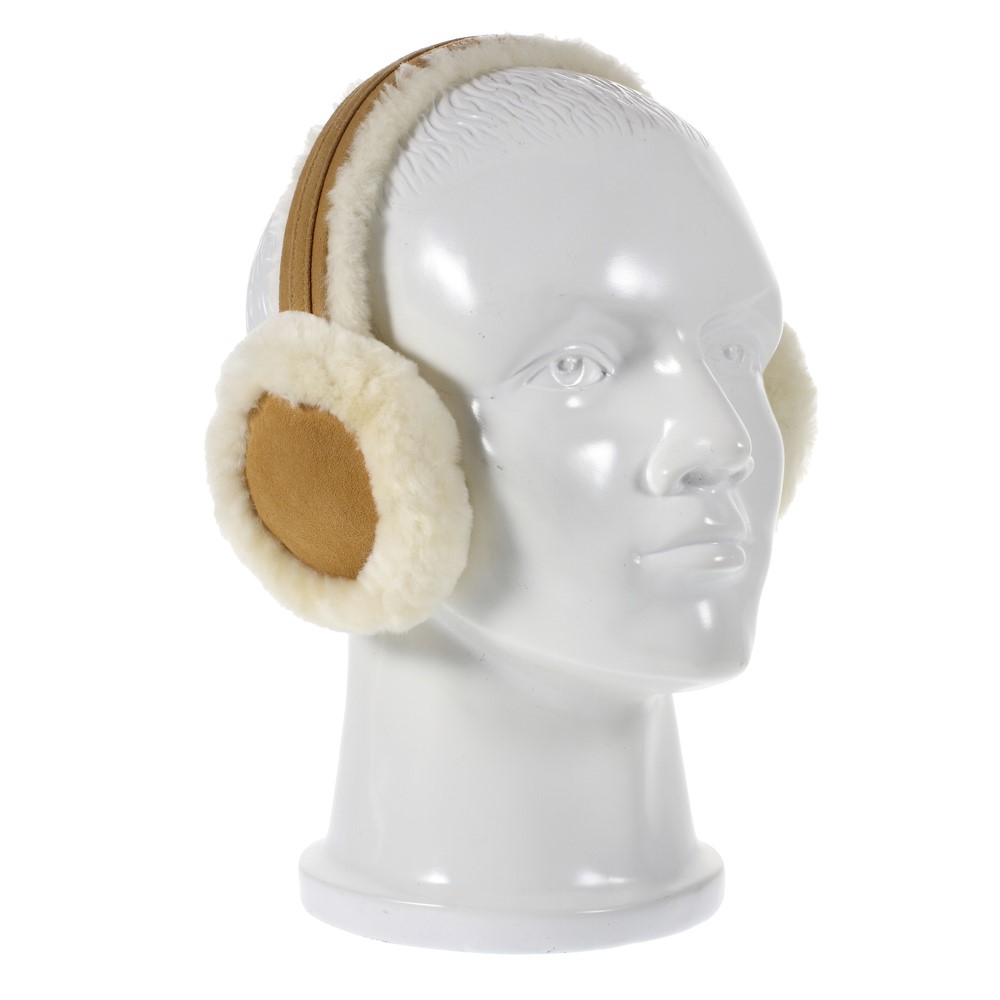 Fluffy Wool Warm Earmuffs Windproof Winter Ear Protector - Khaki-6