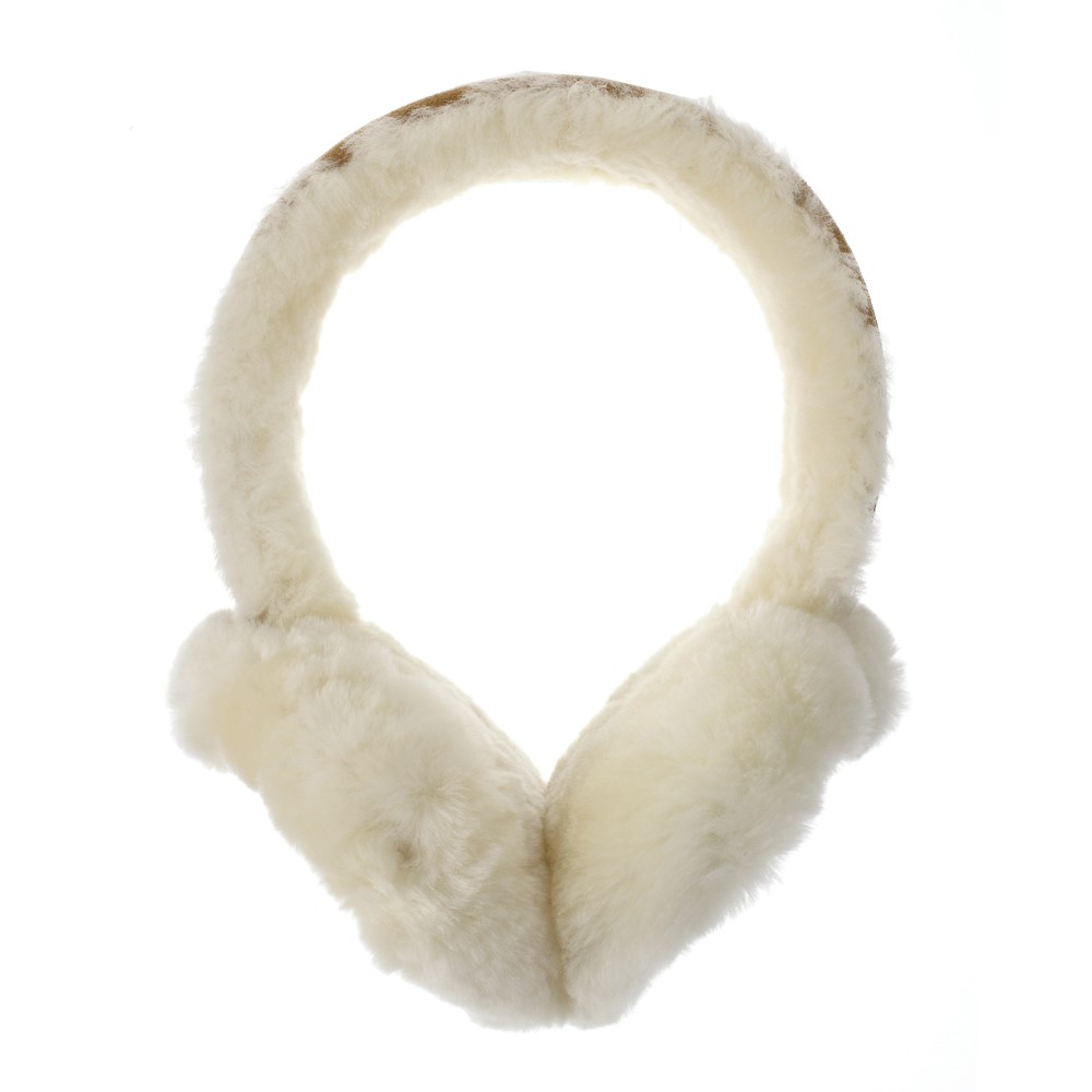 Fluffy Wool Warm Earmuffs Windproof Winter Ear Protector - Khaki-7
