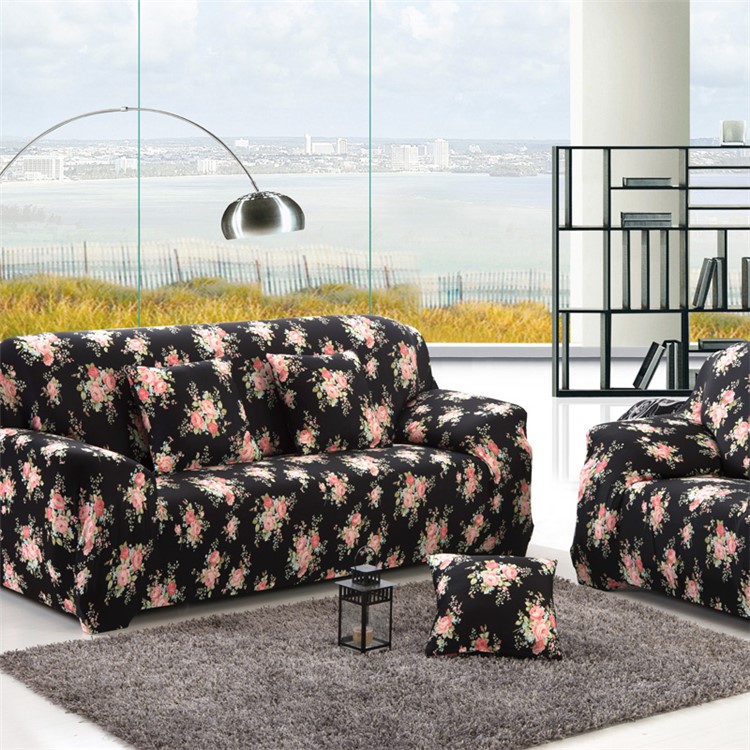 1 Piece 4 Seater Couch Cover Fabric Stretch Sofa Slipcover 1 Piece 4 Seater Couch Cover Fabric Stretch Sofa Slipcover Blooming Roses