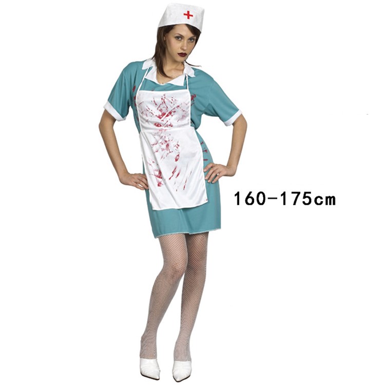 High Quality Bloody Doctor Costume Suit Adult Halloween Scary Horror