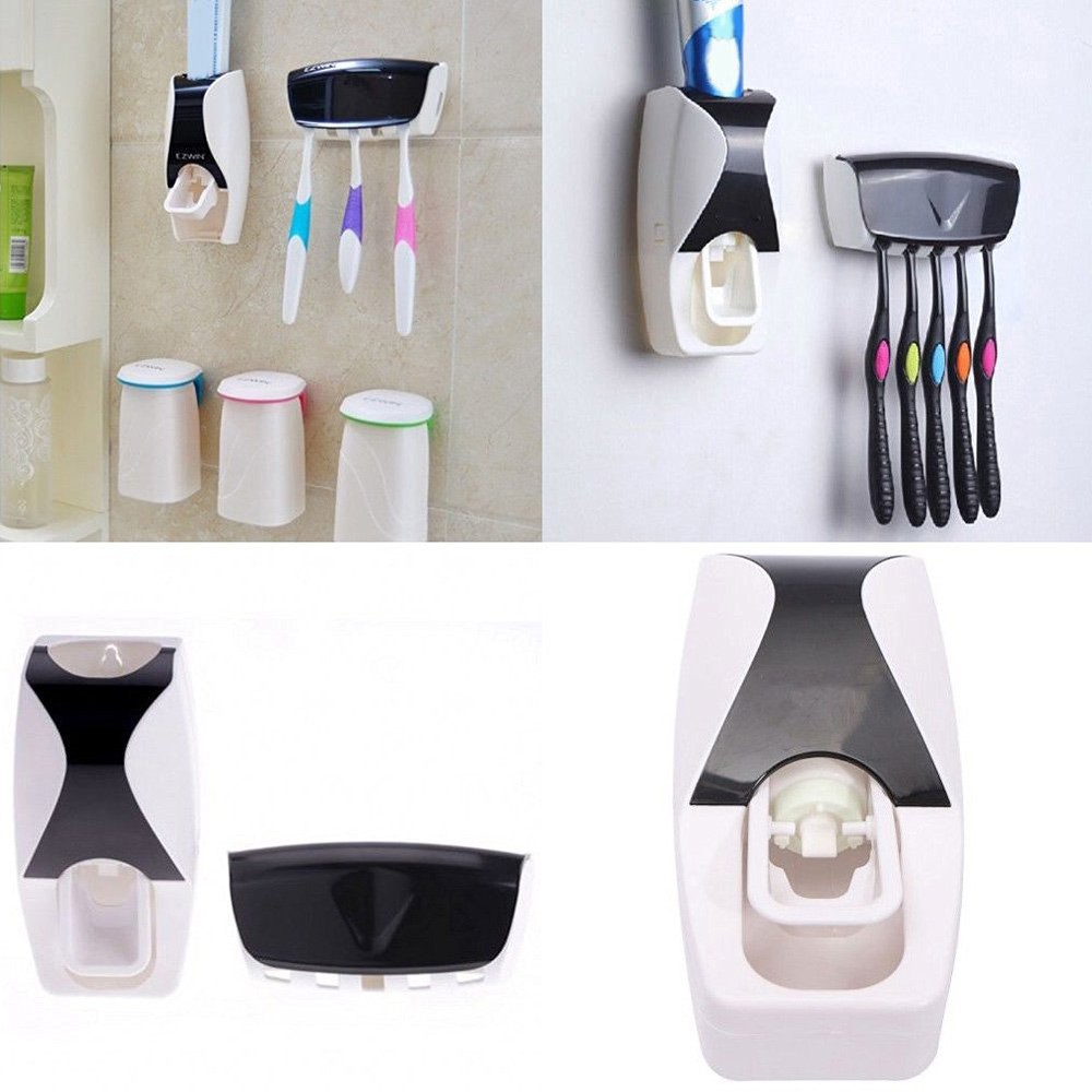 Práctico Titular De Cepillo De Dientes Automático Exprimidor De Pasta De Dientes Con Etiqueta-2