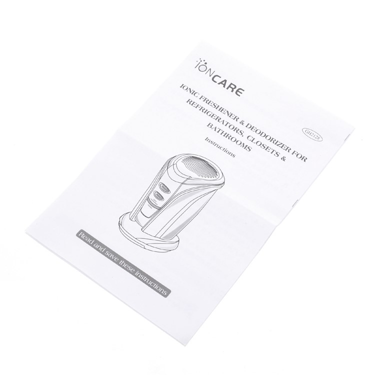IONCARE Refrigerator Ozone Air Purifier Deodorizer Odor Remover GH2128 - White-8