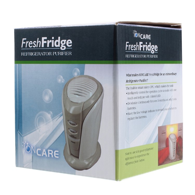 IONCARE Refrigerator Ozone Air Purifier Deodorizer Odor Remover GH2128 - White-9