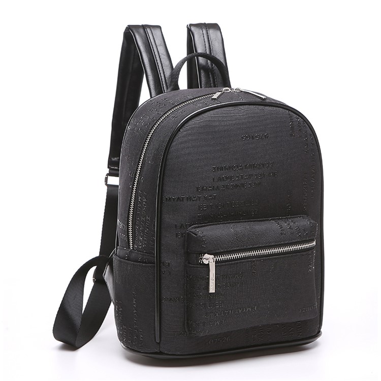 TUGUAN 12-inch Multi-functional Backpack Shoulder Bag (1666) - Black-1
