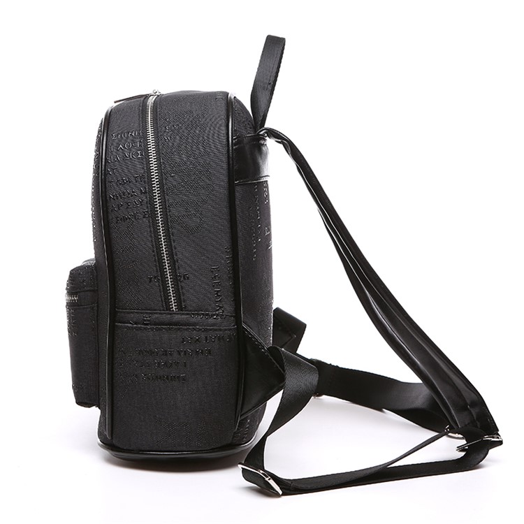 TUGUAN 12-inch Multi-functional Backpack Shoulder Bag (1666) - Black-1