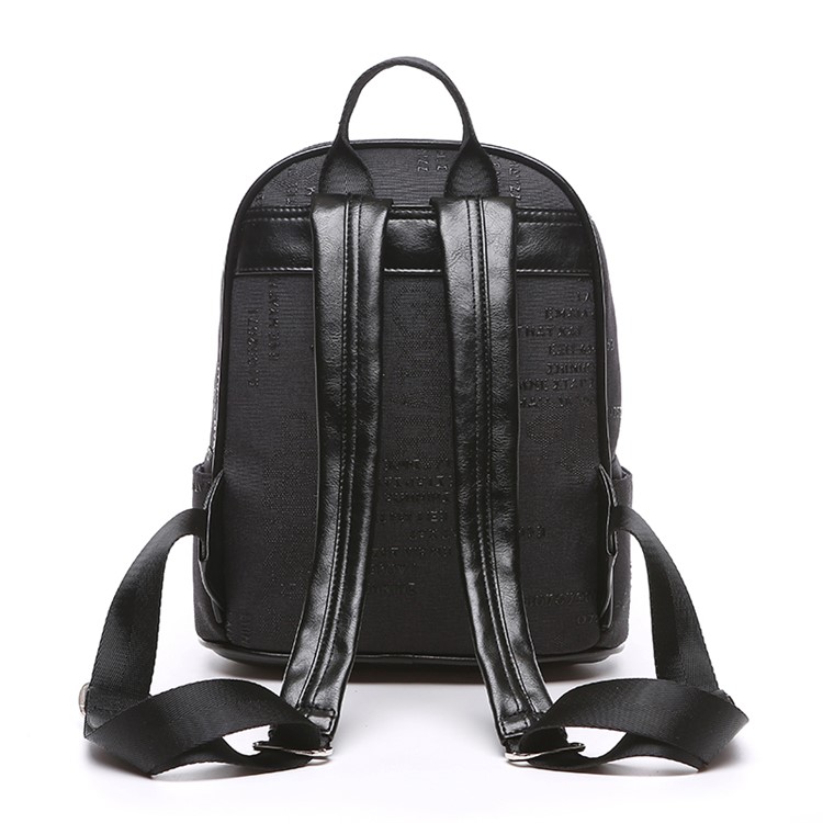 TUGUAN 12-inch Multi-functional Backpack Shoulder Bag (1666) - Black-1