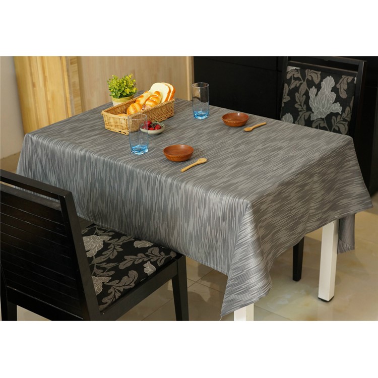 Trendy Splash-proof Linen Tablecloth Anti-dirt Table Cover, Size: 140 x 180cm - Dark Grey-1