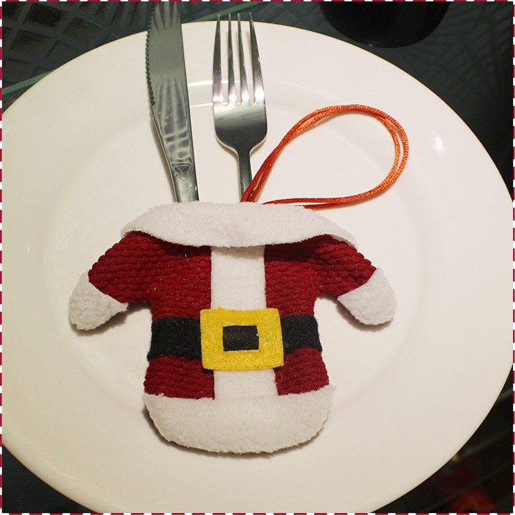 Christmas Kitchen Cutlery Pocket Bag Coat & Trouser Knife Fork Holder-1