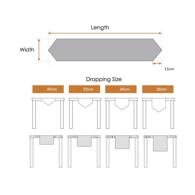 200 x 20cm Joint Japanese Art Style Cotton Linen Table Runner Cover Decoration Tablecloth-1