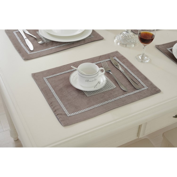 Western Modern Rhinestone Strap Decoration Table Runner Tapestry, Size: 32 x 250 - Champagne-4