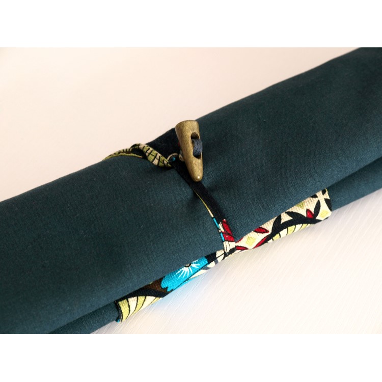 155 x 38cm Japanese Pattern Navy Blue Cotton Linen Table Runner Tablecloth Top Deco-1
