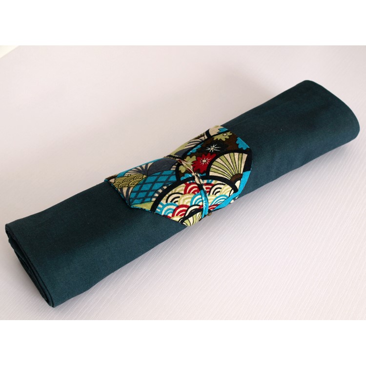 155 x 38cm Japanese Pattern Navy Blue Cotton Linen Table Runner Tablecloth Top Deco-1