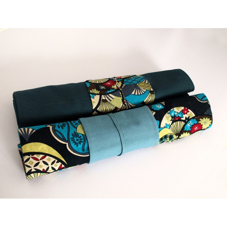 155 x 38cm Japanese Pattern Navy Blue Cotton Linen Table Runner Tablecloth Top Deco-1