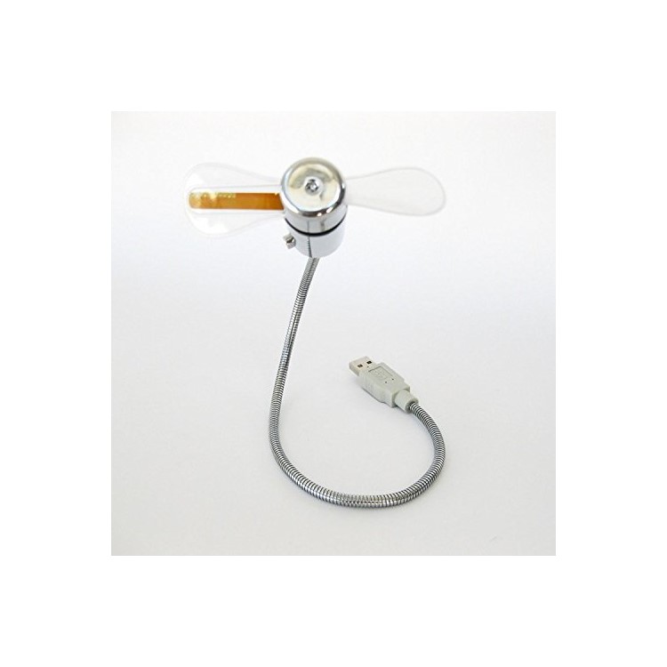 Electroplating Mini USB programable LED DIY Mensajes ventilador de refrigeración-5