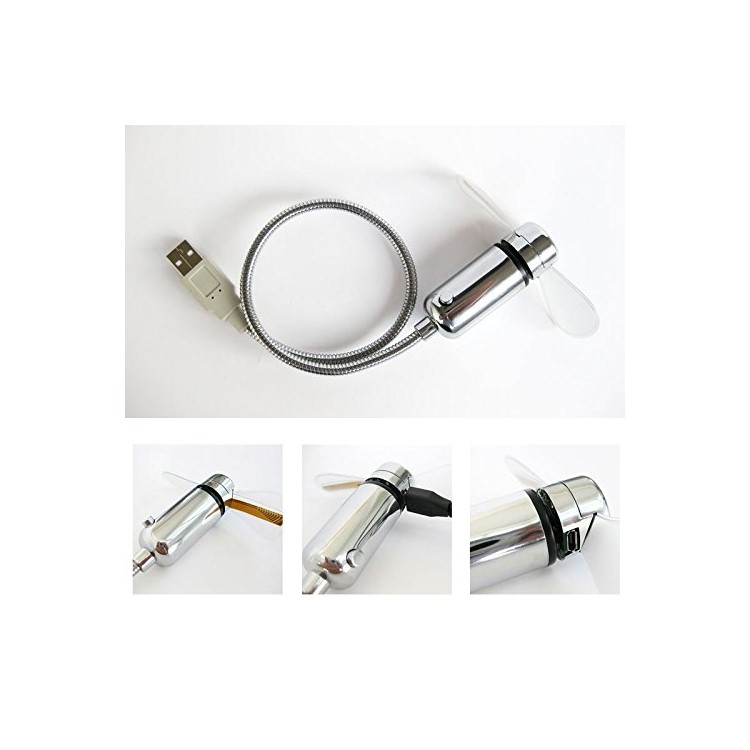 Electroplating Mini USB programable LED DIY Mensajes ventilador de refrigeración-6