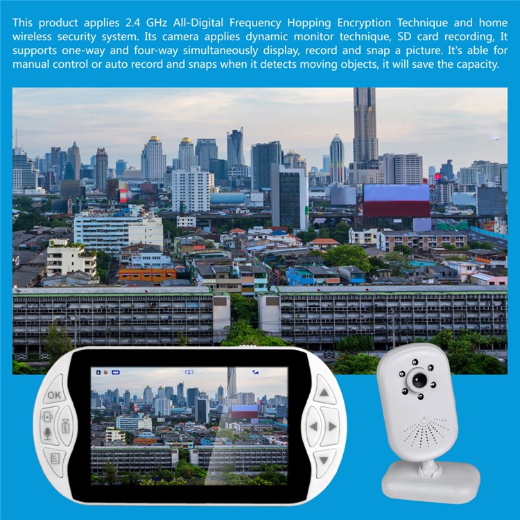 LEEHUR 2.4GHz Wireless Digital Video Baby Monitor with IR Night Vision - EU Plug-15