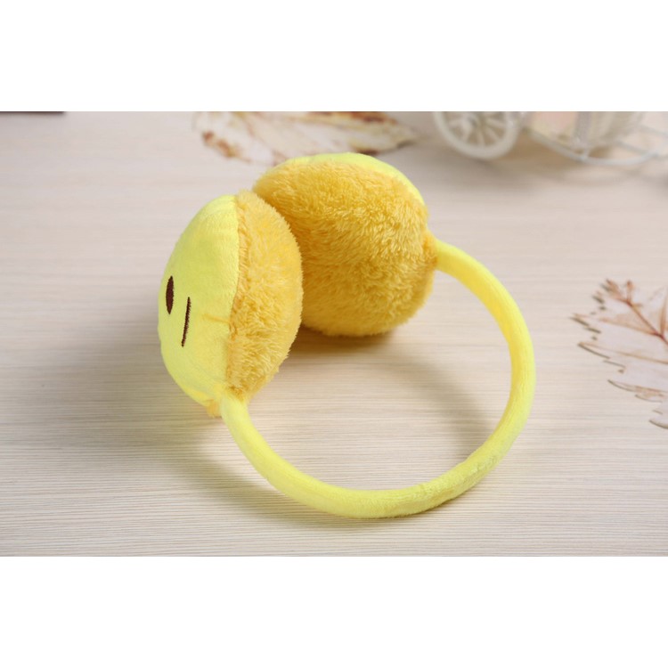6 Pieces Lovely Emoji Warm Plush Earmuffs Ear Warmer-7