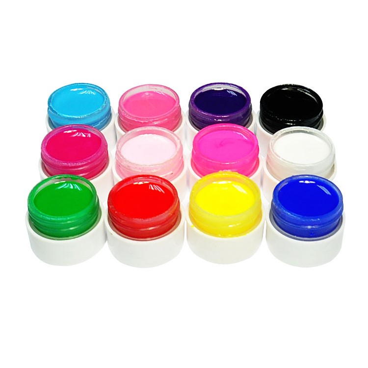 24 in 1 Nail Art UV Gel Nail Tips Top Coat Glue Lamp DIY Tools Set-2