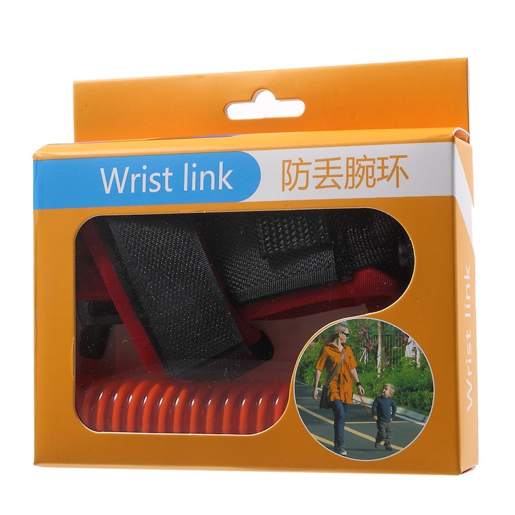 Anti Lost Wrist Link Strap Rope Leash Safety Harness for Baby Child Safety - Red-8