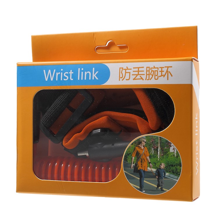 Baby Child Walking Hand Belt Anti Lost Wrist Link Safety Harness Strap Rope Leash - Orange-7