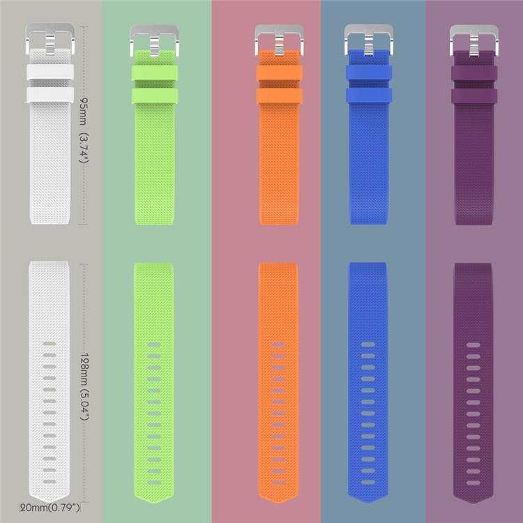10pcs/set Silicone Macio, Elegante Pulso Pulseira Pulseira para o Fitbit Carregador 2-4