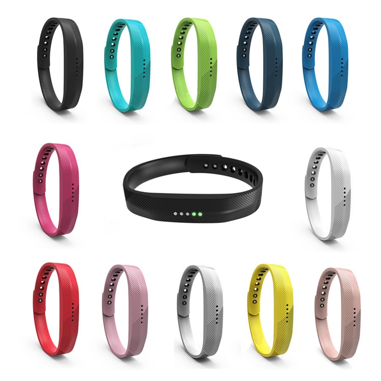 

12pcs/set Snap-in Silicone Fashion Wrist Watchband for Fitbit Flex 2