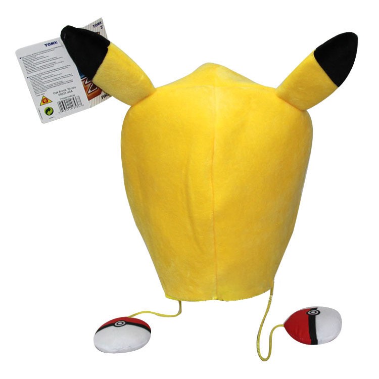 Pokemon Go Pikachu Pokeball Warm Plush Headwear Beanie Hat-2