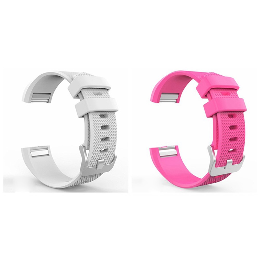Weiches Silikon Armband Ersatz Für Fitbit Ladung 2 - Schwarz-3