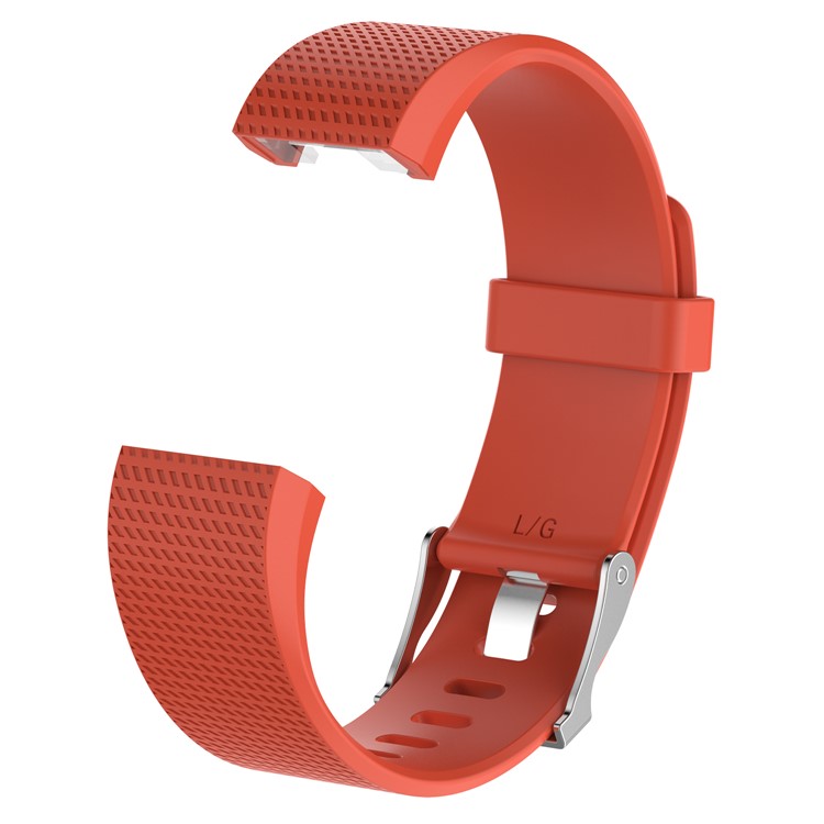 For Fitbit Charge 2 Soft Silicone Replacement Strap - Orange-2
