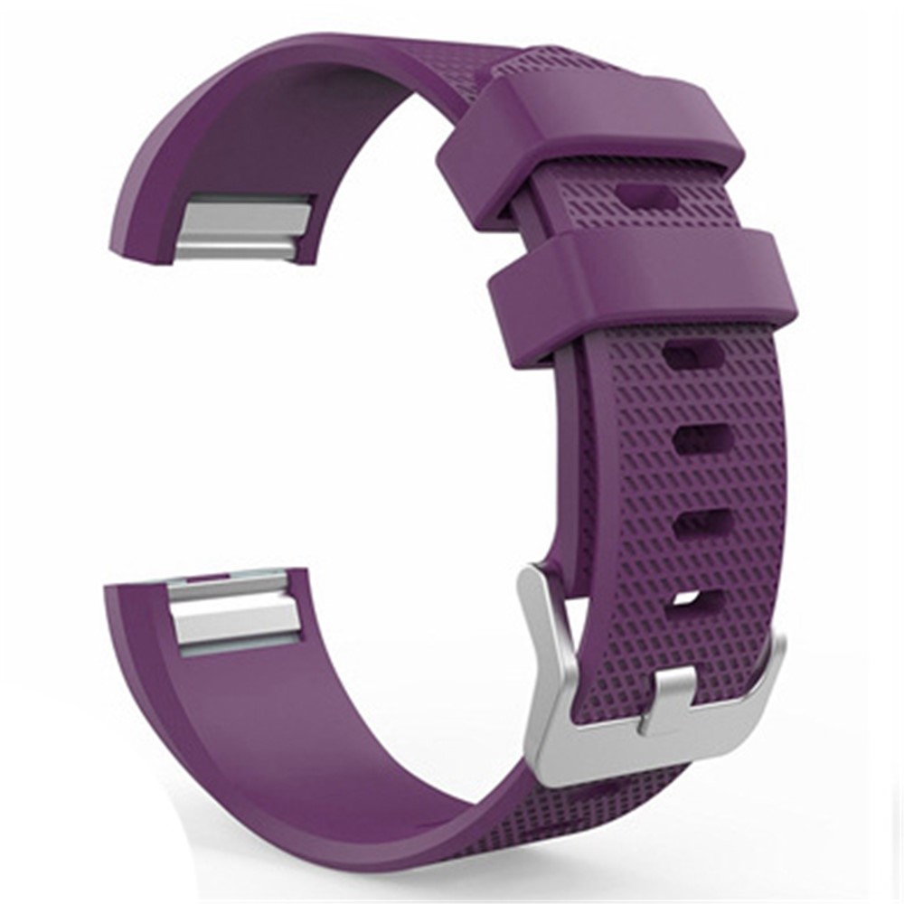 Suave reemplazo de pulsera de silicona para Fitbit 2 - Morado oscuro-1