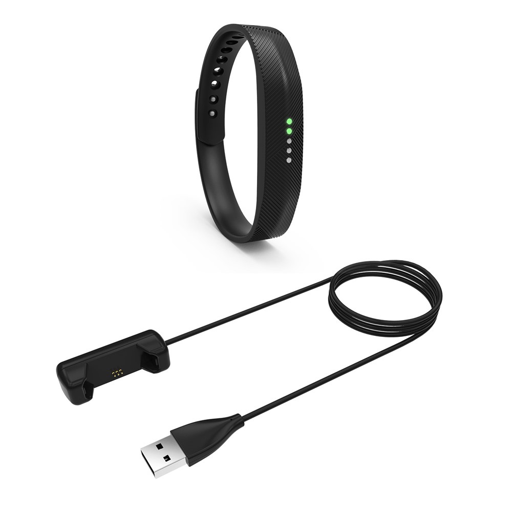 Para Fitbit Flex 2 100cm USB Carregador De Cabos De Carga - Preto-1