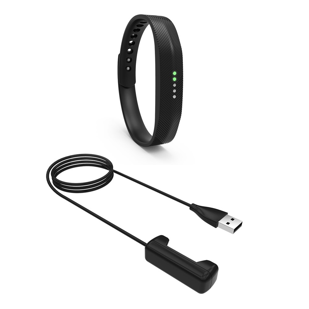 Para Fitbit Flex 2 100cm USB Carregador De Cabos De Carga - Preto-2