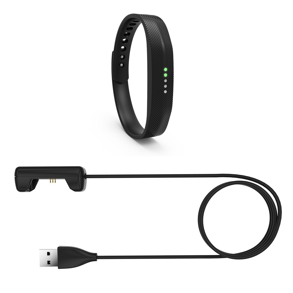 Para Fitbit Flex 2 100cm USB Carregador De Cabos De Carga - Preto-6