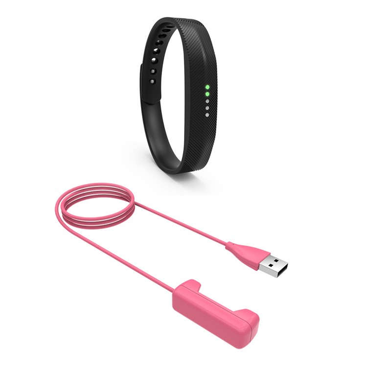For Fitbit Flex 2 Replacement Charging Cradle with 15cm Cable - Rose-2
